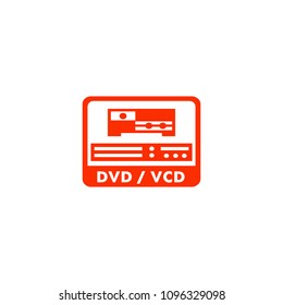 vector vcd and dvd symbol  