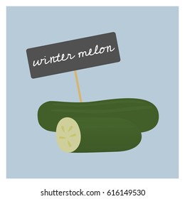 Vector Vegetable - Winter melon