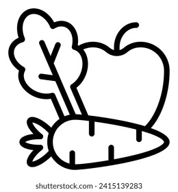 Vector Vegetables Grocery object illustration