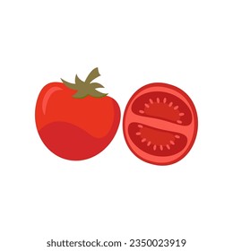 Vector vegetables icons in cartoon style. Collection farm product for restaurant menu, market label