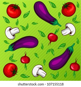 Vector vegetables pattern