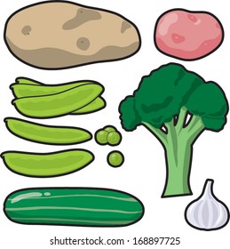 Vector Vegetables Set 1