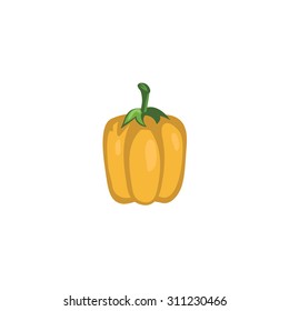 Vector Vegetables - Yellow Bell Pepper