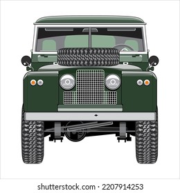 vector vehicle front view, good for design reference