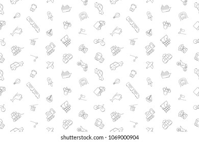 Vector vehicle pattern. Vehicle seamless background	