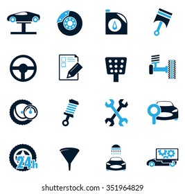 Vector Vehicle Service Station Symbol For Web Icons