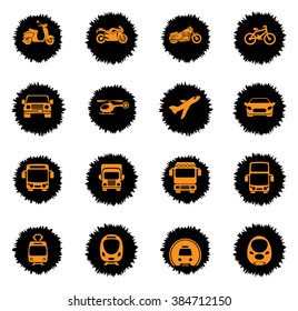 Vector vehicle and transport related icons for your design or application.