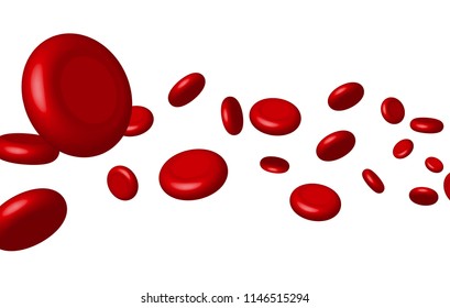 Vector vein blood red cell. Biology medical genetic health. Macro medicine science.