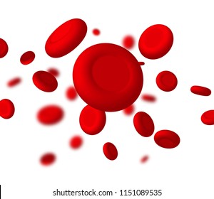 Vector vein blood red cell. Biology medical genetic health. Macro medicine science.