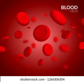 Vector vein blood red cell. Biology medical genetic health. Macro medicine science.