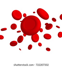 Vector vein blood red cell. Biology medical genetic health. Macro medicine science.