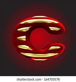 vector velvet letter