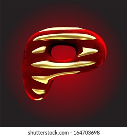 vector velvet letter