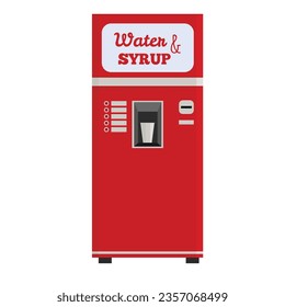 máquinas expendedoras vectoriales iconos con juguetes agua y máquinas de café