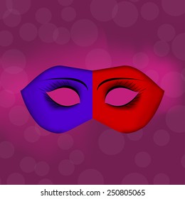 Vector venetian carnival mask
