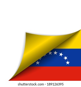 Vector - Venezuela Country Flag Turning Page
