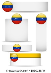 Vector - Venezuela Country Set of Banners