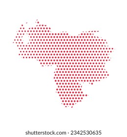 Vector Venezuela Dotted Map Illustration, kann für Geschäftsdesigns, Präsentationen oder alle geeigneten Designs verwendet werden.
