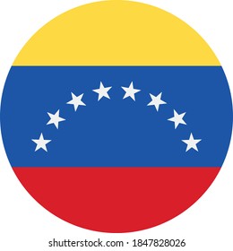 Vector - venezuela Flag Button Icon