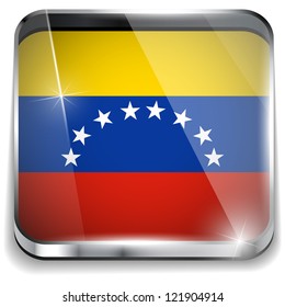 Vector - Venezuela Flag Smartphone Application Square Buttons
