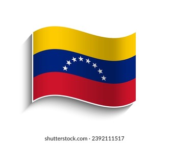 Vectorvenezuela wachsender Flaggensymbol