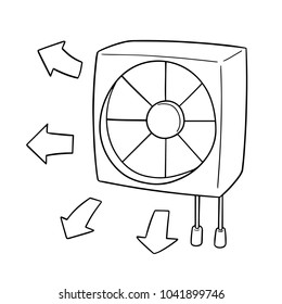 vector of ventilating fan