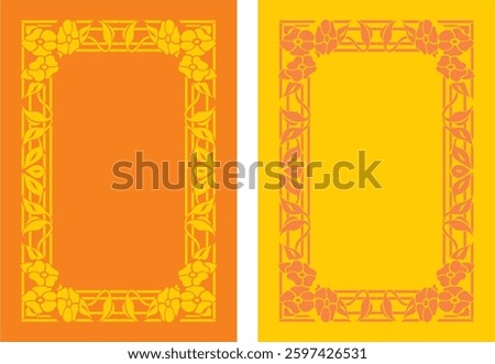 Vector versace desingning Golden and Brwon Boder