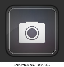 Vector version. Camera icon. Eps 10 illustration. Easy to edit