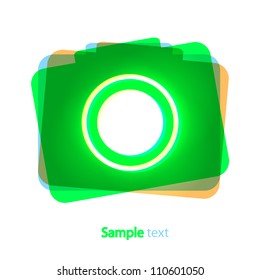 Vector version. Camera icon. Eps 10 illustration. Easy to edit