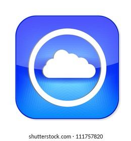 a vector version of cloud icon