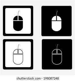 Vector version. computer mouse icon