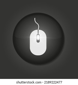 Vector Version. Computer Mouse Icon. Eps 10 Illustration.