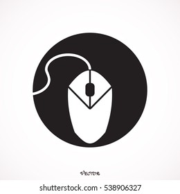 Vector version. computer mouse icon. Eps 10 illustration. Easy to edit