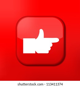 Vector version. Hand icon. Eps 10 illustration. Easy to edit