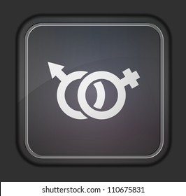 Vector version. Male and female icon. Eps 10 illustration. Easy to edit