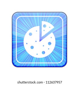 Vector version. Pizza icon. Eps 10 illustration