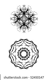 Vector version. Swirl elements and monograms for design and decorate.