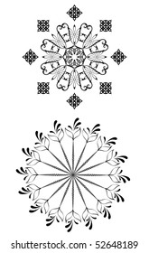 Vector version. Swirl elements and monograms for design and decorate.
