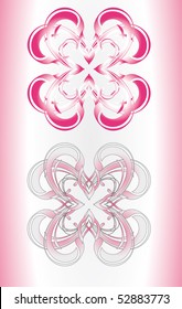 Vector version. Swirl elements and monograms for design and decorate.