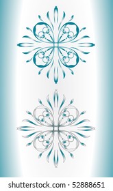 Vector version. Swirl elements and monograms for design and decorate.
