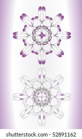 Vector version. Swirl elements and monograms for design and decorate.
