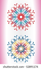 Vector version. Swirl elements and monograms for design and decorate.