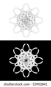 Vector version. Swirl elements and monograms for design and decorate.