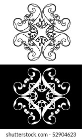 Vector version. Swirl elements and monograms for design and decorate.