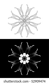 Vector version. Swirl elements and monograms for design and decorate.