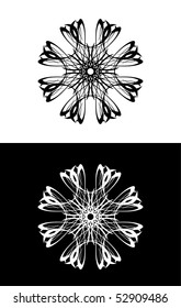 Vector version. Swirl elements and monograms for design and decorate.