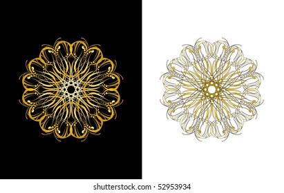 Vector version. Swirl elements and monograms for design and decorate.