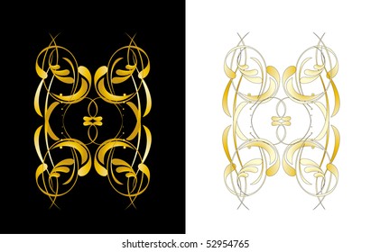 Vector version. Swirl elements and monograms for design and decorate.