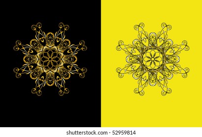 Vector version. Swirl elements and monograms for design and decorate.