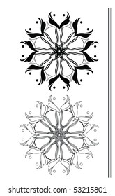 Vector version. Swirl elements and monograms for design and decorate.